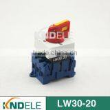Red Rotary Handle Cam Universal Combination Switch Industrial Change Over Switch LW30-20