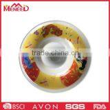 LFGB Standard Round Shape Two Divided Plate, Melamine Baby Use Custom Chip and Dip thumbnail-1