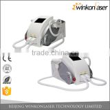 Factory direct sales 2 years warranty e-light ipl rf nd yag laser hair removal machine for acne treatment