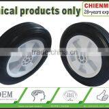 Plastic Rubber Wheel/Ruled Rubber Lawnmower Lawn Push Mower Wheel 3.5+ Inch Diameter thumbnail-1