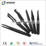 WATERUN Black Conductive Plastic Tweezers, 115mm Length Conductive Plastic Tweezers With Reasonable Price thumbnail-2
