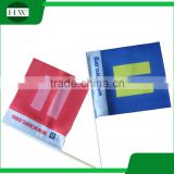 The Customized design mini plastic pole and cloth material supportive country flag