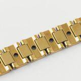 Ladies Gold Stainless Steel Caremic Smart Charm Bracelet thumbnail-1