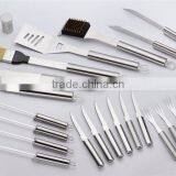 24pcs Premium Stainless Steel BBQ Set With Aluminum Storage Case - Perfect Heavy Duty Professional Outdoor Barbecue Grill Tool A thumbnail-2