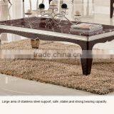 C365 Living Room Furniture Modern Glass Coffee Table Marble Coffee Table Mirrored Coffee Table thumbnail-2