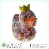 Lovely Design Ceramic Duck Shaped Coin Bank for Sales thumbnail-1
