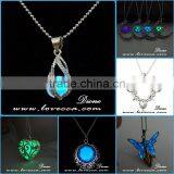 Fashionable Luminous Necklace Glow In Dark Hollow Heart Pendant Necklace thumbnail-1