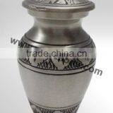 Indian Metal Urns | Metal Fancy Urns | Metal Cremation Urn | Pet Cremation Urns thumbnail-6