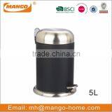 European Stainless Steel Foot Pedal Garbage Bin thumbnail-2