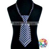 new arrival baby kids products navy plaid fabric necktie ties for boys