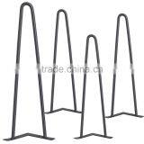 Hot Item Metal Solid Steel Black Color 16 Inch 2 Rod Metal Hairpin Leg for Coffee Table thumbnail-3
