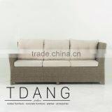 Salinas Wicker Right Hand Sofa 3 Seats - Weather Resistant Outdoor Wicker Love Seat thumbnail-5