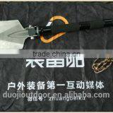 Portable Multi-use Outdoor Camping Accessories With Shovel Hoe Tactical Knife Fire Flint thumbnail-1