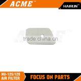 China Supplier HU125 128R Chainsaw Air Filter For Garden Tools