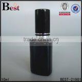 Cosmetic Packaging Heart Shape Bottom Fragrance Perfume Mini Black 10ml Glass Bottle Aluminum Spray Bulk Buy From China