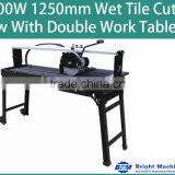 1500W 1000mm Wet Tile Cutter Rail Saw With Double Work Table