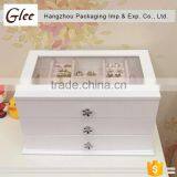 Graceful Trendy Popular, New Style Custom Polished Unfinished Wooden Jewelry Box Wholesale thumbnail-1