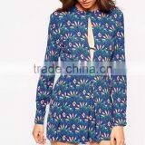 2015 Fashionable Hot Sale OEM Customized Jackie Romper in Fan Print thumbnail-3
