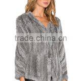 Winter High Quality Custom Rabbit Fur Coats Girls OEM Service thumbnail-3