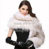 CX-B-79D New Design Fashion Raccoon Fur Warm Women Warm Fur Scarf/Fur Shawl thumbnail-1