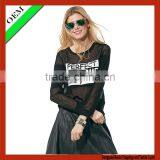 Chiffon t Shirt Women Olain t Shirt Wholesale China t Shirt Price China thumbnail-1