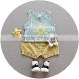 S17376A 2017 Summer Beach Bamboo Cotton Boys Vest thumbnail-4