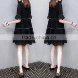 Z&M Women's 2017 Blue Lace Dress Night Wearing Dress Ladies Wear Dress thumbnail-6