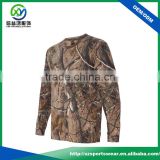 OEM custom full sublimation pattern long sleeve o-neck man sport t shirt with your own logo