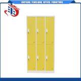 Chinese Furniture KD 6 Door Storage Wardrobe Color Metal Used School Lockers for Sale thumbnail-1
