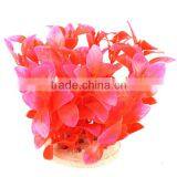 2016 Hot Sale Newest Aquarium Fish Tank Decoration Plastic Red Purple Plants Artificial Plants Grass Flower Ornament thumbnail-3