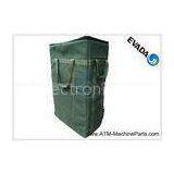 Green ATM Spare Parts Cassette Bag With Five Cassettes , Automated Teller Machine Components