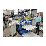 Single Layer Roofing Sheet Roll Forming Machine PLC Control For Construction Roof