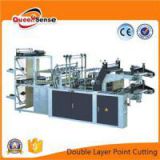 Double Layer Point Cutting Rolling Bag Making Machine