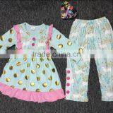 Girls Boutique Outfit Spring Baby Girl Clothing Bunny Floral Apron Dress Ruffle Outfit Kids Clothes Spring Boutique Chothes thumbnail-2