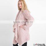 SJ018-02 100% Real Rabbit Animal Fur Shell Coats Both Side Furs thumbnail-1