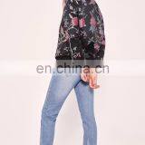 2016 New Style Premium Jacquard Bomber Jacket Women Fashion Jacket for Wholesale thumbnail-5