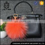 Plus Size 100% Raccoon Fur Pompom Ball Accessories Keychain thumbnail-3