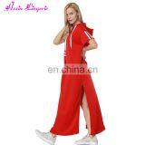 Drop Shipping Hoodie Sweatshirt Korean Plus Size Maxi New Fashion Ladies Dress thumbnail-3