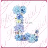 Aidocrystal floral nursery decor letter with flowers large personalised letter