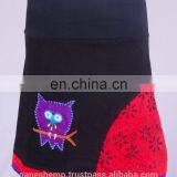 Beautiful Crochet Owl In Drak Black Shade With Floral Print HHCS 110 H