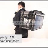 Green 44'' waterproof fast food delivery bag restaurant thermal insulated backpack for food rider cool bag