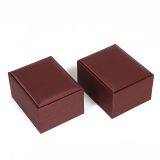 New Brushed Leather Jewelry Box Creative Jewelry Storage Box Necklace Ring Bracelet Brushed Leather Jewelry Packaging Box thumbnail-2