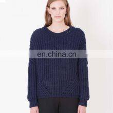 Толстая вязаная женская пуловерная кофта 5GG. Модный вязаный трикотаж thumbnail-1