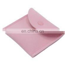 Custom Printed Suede Envelope Pink Jewelry Pouch Packaging Bags for Jewelry Jewelry Gift Bag