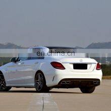 Car Bumper Exhaust Tips For Mercedes C-class W205 Modified C63 AMG Rear Lip Exhaust Pipe 2015-2018 thumbnail-2