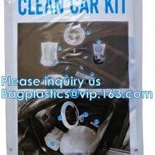 Plastic Drop Sheet, Cloth, Masking Film, Disposable Car Cover, 5 in 1 Auto Clean Kits, Disposable Seat Cover, Steer Cover thumbnail-4