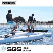 Water Sports Equipment Bike PVC Pontoons Inflatable Water Bike Buoy Bicycle Sea Bike Pedal Riding thumbnail-4