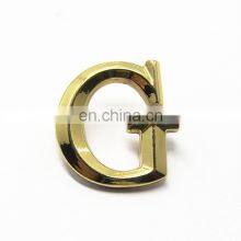Handbag Accessories Hardware OEM ODM Design 26 Alphabets Gold Metal Rivet Letter Logo For Wallet