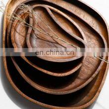 Hot Sale Wooden Tray Decor for Coffee Table Original Round Board Set Vietnam Supplier thumbnail-3
