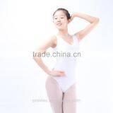2114 Wholesale White Leotards, Cotton Spandex Gymnastics Leotards thumbnail-2